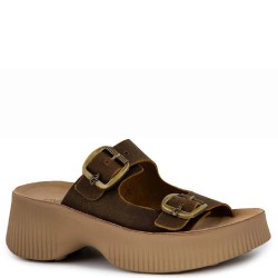 Γυναικείες Πλατφόρμες Καφέ Δέρμα S2100 ROCHELLE Fantasy Sandals