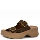 FANTASY SANDALS</br>Γυναικείες Πλατφόρμες Καφέ Δέρμα S2100 ROCHELLE Fantasy Sandals FANTASY SANDALS</br>Γυναικείες Πλατφόρμες Καφέ Δέρμα S2100 ROCHELLE Fantasy Sandals