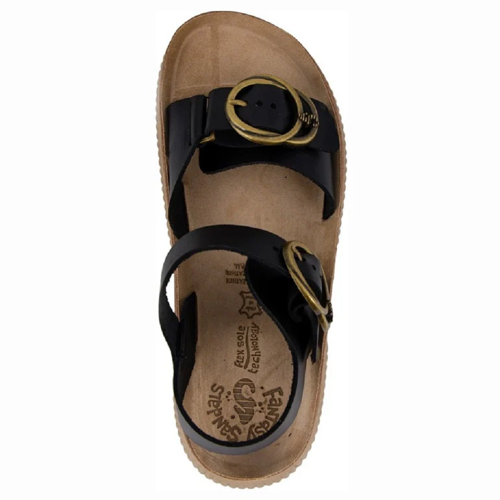 FANTASY SANDALS</br>Γυναικείες Πλατφόρμες Μαύρο Δέρμα S2104 IVONNE Fantasy Sandals FANTASY SANDALS</br>Γυναικείες Πλατφόρμες Μαύρο Δέρμα S2104 IVONNE Fantasy Sandals
