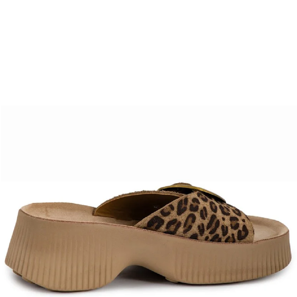 FANTASY SANDALS</br>Γυναικείες Πλατφόρμες Μόκα Λεοπάρ Δέρμα S2105 BEATRICE Fantasy Sandals FANTASY SANDALS</br>Γυναικείες Πλατφόρμες Μόκα Λεοπάρ Δέρμα S2105 BEATRICE Fantasy Sandals