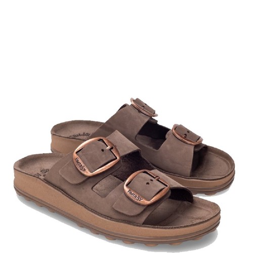 Fantasy Sandals S310 DESPOINA Γυναικεία Σανδάλια Καφέ Δέρμα