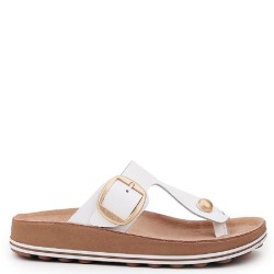 Γυναικεία Σανδάλια Λευκό Δέρμα S330 BROOKE Fantasy Sandals