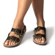 FANTASY SANDALS</br>Fantasy Sandals S363 MADONNA Γυναικεία Σανδάλια Μαύρο Leopard Δέρμα FANTASY SANDALS</br>Fantasy Sandals S363 MADONNA Γυναικεία Σανδάλια Μαύρο Leopard Δέρμα