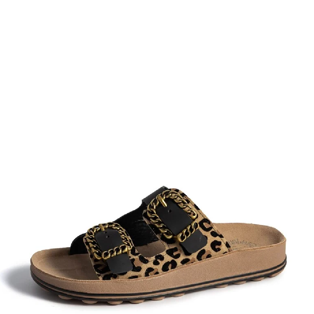 FANTASY SANDALS</br>Fantasy Sandals S363 MADONNA Γυναικεία Σανδάλια Μαύρο Leopard Δέρμα FANTASY SANDALS</br>Fantasy Sandals S363 MADONNA Γυναικεία Σανδάλια Μαύρο Leopard Δέρμα