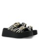 TSAKIRIS MALLAS</br>Γυναικεία Platform Sandal Λευκό/Μαύρο Πόνυ 529 TAORMINA 6-1 Tsakiris Mallas TSAKIRIS MALLAS</br>Γυναικεία Platform Sandal Λευκό/Μαύρο Πόνυ 529 TAORMINA 6-1 Tsakiris Mallas