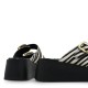 TSAKIRIS MALLAS</br>Γυναικεία Platform Sandal Λευκό/Μαύρο Πόνυ 529 TAORMINA 6-1 Tsakiris Mallas TSAKIRIS MALLAS</br>Γυναικεία Platform Sandal Λευκό/Μαύρο Πόνυ 529 TAORMINA 6-1 Tsakiris Mallas