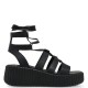 TSAKIRIS MALLAS</br>Γυναικεία Flat Platform Μαύρο Δέρμα 634 CHLOE 6-1 Tsakiris Mallas TSAKIRIS MALLAS</br>Γυναικεία Flat Platform Μαύρο Δέρμα 634 CHLOE 6-1 Tsakiris Mallas