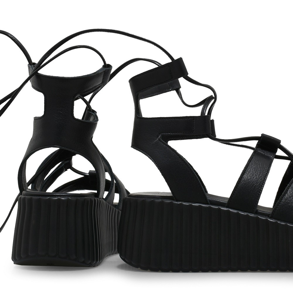 TSAKIRIS MALLAS</br>Γυναικεία Flat Platform Μαύρο Δέρμα 634 CHLOE 6-1 Tsakiris Mallas TSAKIRIS MALLAS</br>Γυναικεία Flat Platform Μαύρο Δέρμα 634 CHLOE 6-1 Tsakiris Mallas