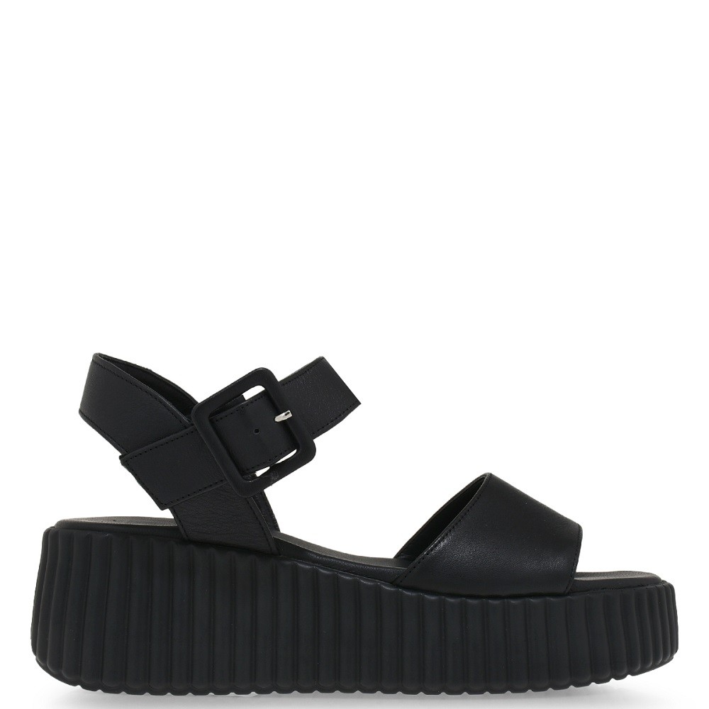 TSAKIRIS MALLAS</br>Γυναικεία Flat Platform Μαύρο Δέρμα 653 CHLOE 6-1 Tsakiris Mallas TSAKIRIS MALLAS</br>Γυναικεία Flat Platform Μαύρο Δέρμα 653 CHLOE 6-1 Tsakiris Mallas