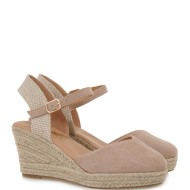 Γυναικείες Εσπαντρίγιες Πλατφόρμα Μπεζ Suede TF-23609 Exe
