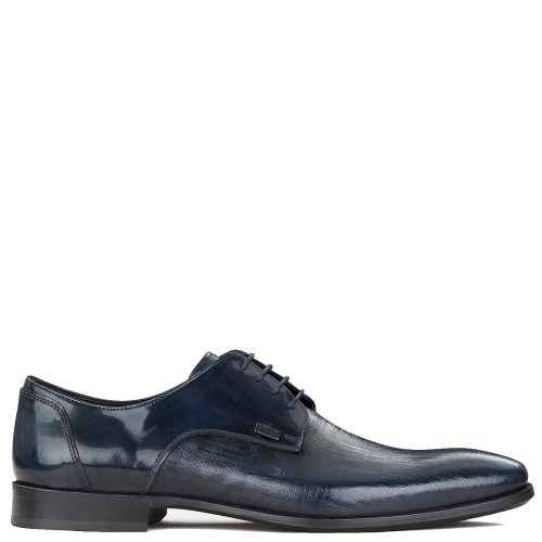 Ανδρικά Δετά Παπούτσια Μπλε Δέρμα S4972 GLAMOUR Boss Ανδρικά Δετά Παπούτσια Μπλε Δέρμα S4972 GLAMOUR Boss