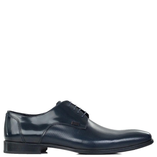 Ανδρικά Δετά Παπούτσια Μπλε Δέρμα S4972 RAMON Boss Ανδρικά Δετά Παπούτσια Μπλε Δέρμα S4972 RAMON Boss