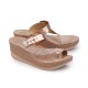 FANTASY SANDALS</br>Γυναικείες Πλατφόρμες Ροζ Χρυσό Δέρμα S5000 FELISA Fantasy Sandals FANTASY SANDALS</br>Γυναικείες Πλατφόρμες Ροζ Χρυσό Δέρμα S5000 FELISA Fantasy Sandals