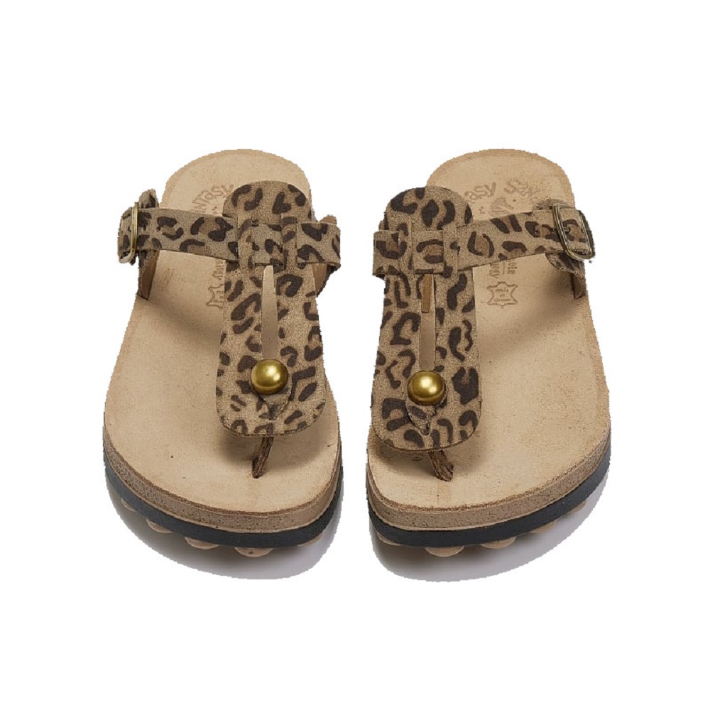 FANTASY SANDALS</br>Γυναικεία Σανδάλια Μόκα Λεοπάρ Δέρμα S9004 MIRABELLA Fantasy Sandals FANTASY SANDALS</br>Γυναικεία Σανδάλια Μόκα Λεοπάρ Δέρμα S9004 MIRABELLA Fantasy Sandals