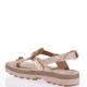 FANTASY SANDALS</br>Γυναικεία Πέδιλα Ροζ Χρυσό Δέρμα S9005 MARLENA Fantasy Sandals