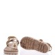 FANTASY SANDALS</br>Γυναικεία Πέδιλα Ροζ Χρυσό Δέρμα S9005 MARLENA Fantasy Sandals