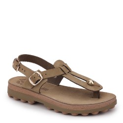 Γυναικεία Σανδάλια Χακί Δέρμα S9005 MARLENA Fantasy Sandals