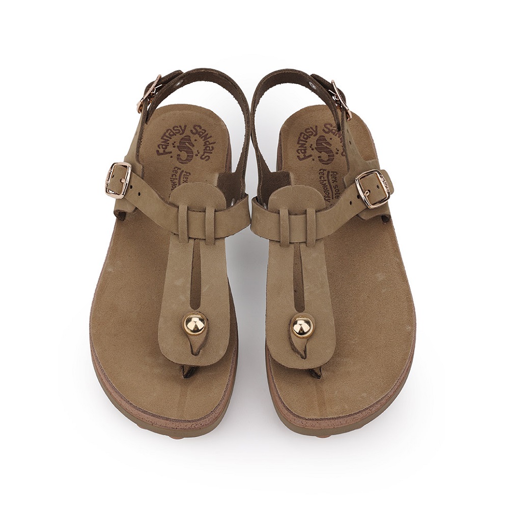FANTASY SANDALS</br>Γυναικεία Σανδάλια Χακί Δέρμα S9005 MARLENA Fantasy Sandals FANTASY SANDALS</br>Γυναικεία Σανδάλια Χακί Δέρμα S9005 MARLENA Fantasy Sandals