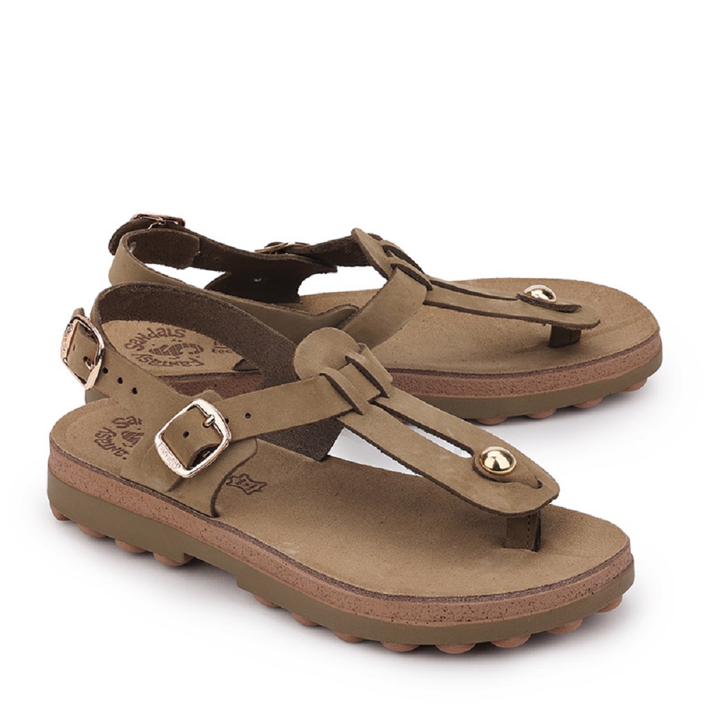 FANTASY SANDALS</br>Γυναικεία Σανδάλια Χακί Δέρμα S9005 MARLENA Fantasy Sandals FANTASY SANDALS</br>Γυναικεία Σανδάλια Χακί Δέρμα S9005 MARLENA Fantasy Sandals