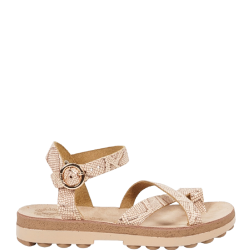 Γυναικεία Πέδιλα Ροζ Χρυσό Δέρμα S9045 RIVER Fantasy Sandals