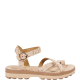 FANTASY SANDALS</br>Γυναικεία Πέδιλα Ροζ Χρυσό Δέρμα S9045 RIVER Fantasy Sandals