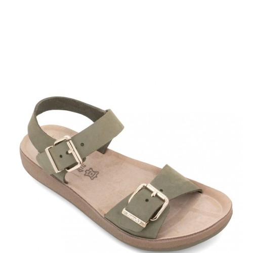 Fantasy Sandals S909 PANAGIOTA Γυναικεία Σανδάλια Χακί Δέρμα