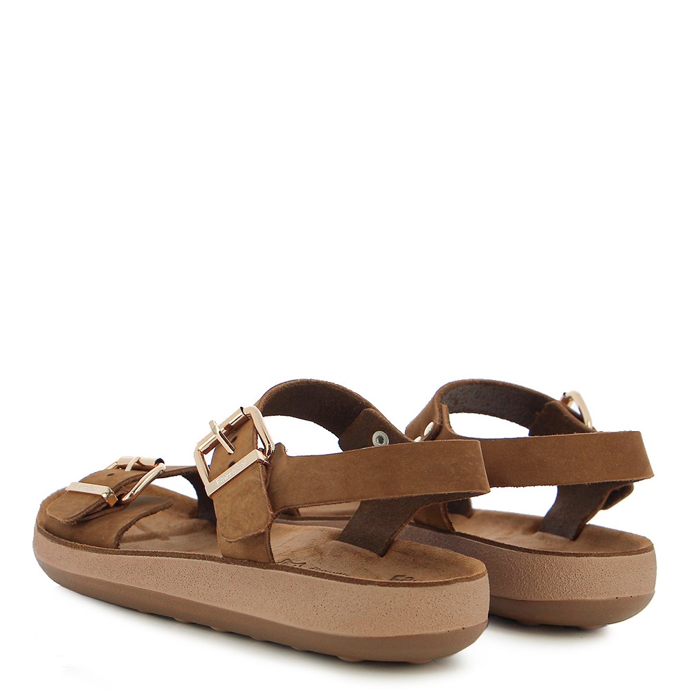 FANTASY SANDALS</br>Γυναικεία Σανδάλια Ταμπά Δέρμα S909 PANAGIOTA Fantasy Sandals