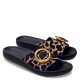 FANTASY SANDALS</br>Fantasy Sandals S922 KIKI Γυναικεία Mules Μαύρο Animal Δέρμα