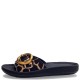 FANTASY SANDALS</br>Fantasy Sandals S922 KIKI Γυναικεία Mules Μαύρο Animal Δέρμα
