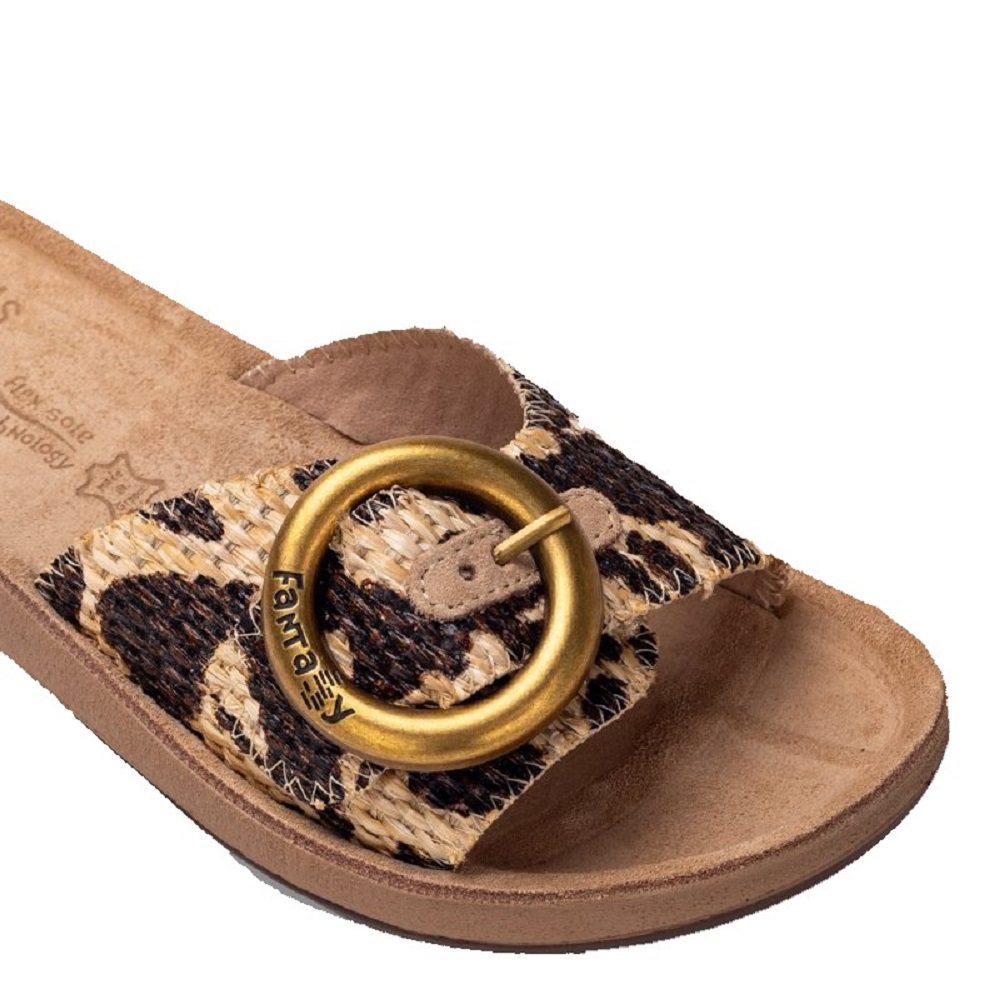 FANTASY SANDALS</br>Fantasy Sandals S922 KIKI Γυναικεία Mules Καφέ Africana Δέρμα FANTASY SANDALS</br>Fantasy Sandals S922 KIKI Γυναικεία Mules Καφέ Africana Δέρμα