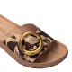 FANTASY SANDALS</br>Fantasy Sandals S922 KIKI Γυναικεία Mules Καφέ Africana Δέρμα FANTASY SANDALS</br>Fantasy Sandals S922 KIKI Γυναικεία Mules Καφέ Africana Δέρμα