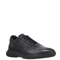 Ανδρικά Sneakers Μαύρο Δέρμα SAGA Kalogirou