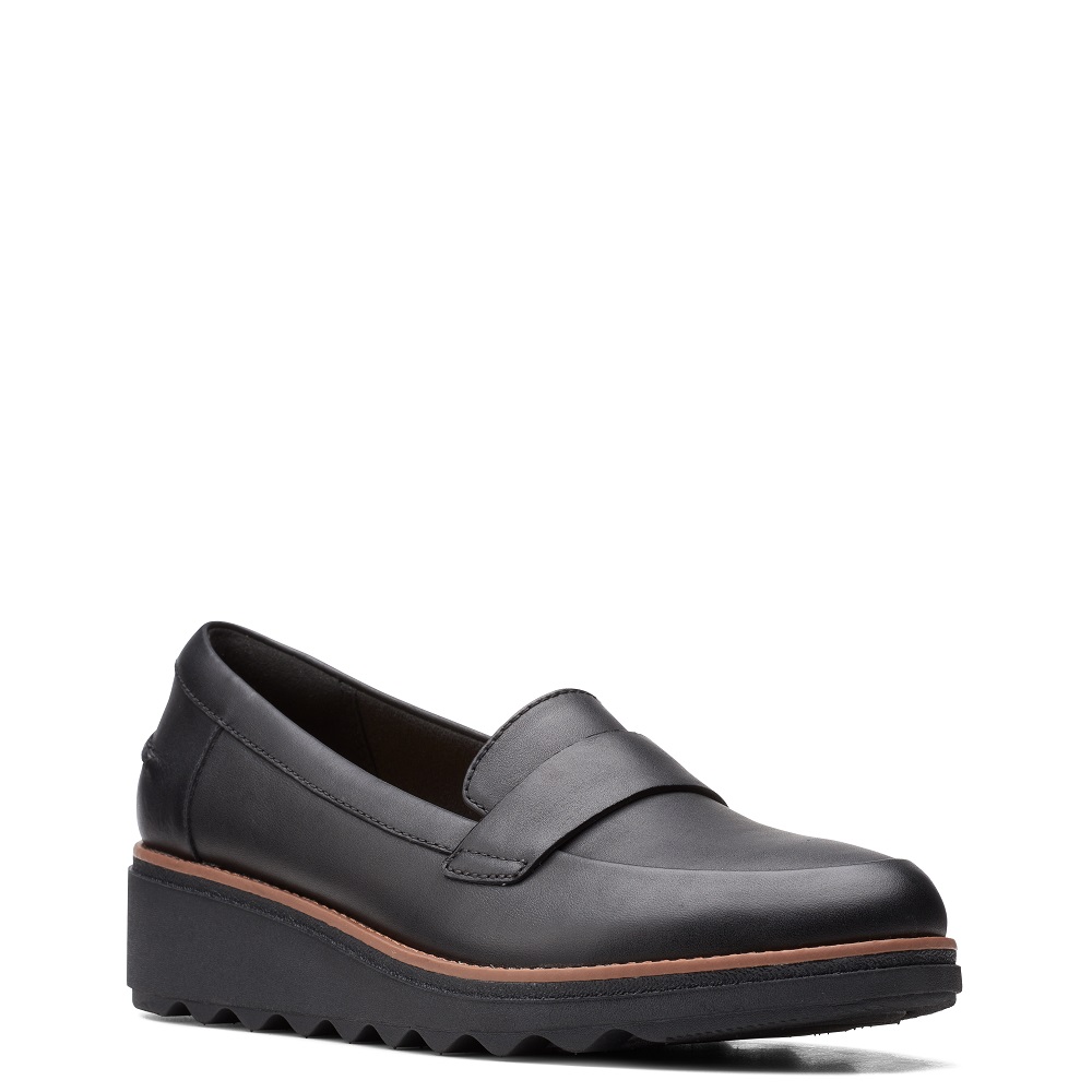 CLARKS</br>Clarks SHARON GRACIE Γυναικεία Casual Παπούτσια Μαύρο Δέρμα