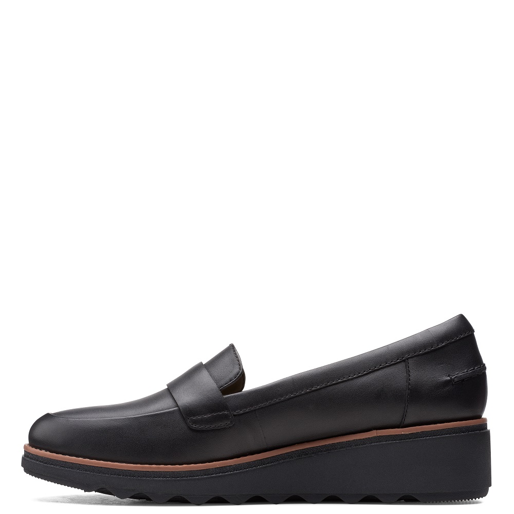 CLARKS</br>Clarks SHARON GRACIE Γυναικεία Casual Παπούτσια Μαύρο Δέρμα