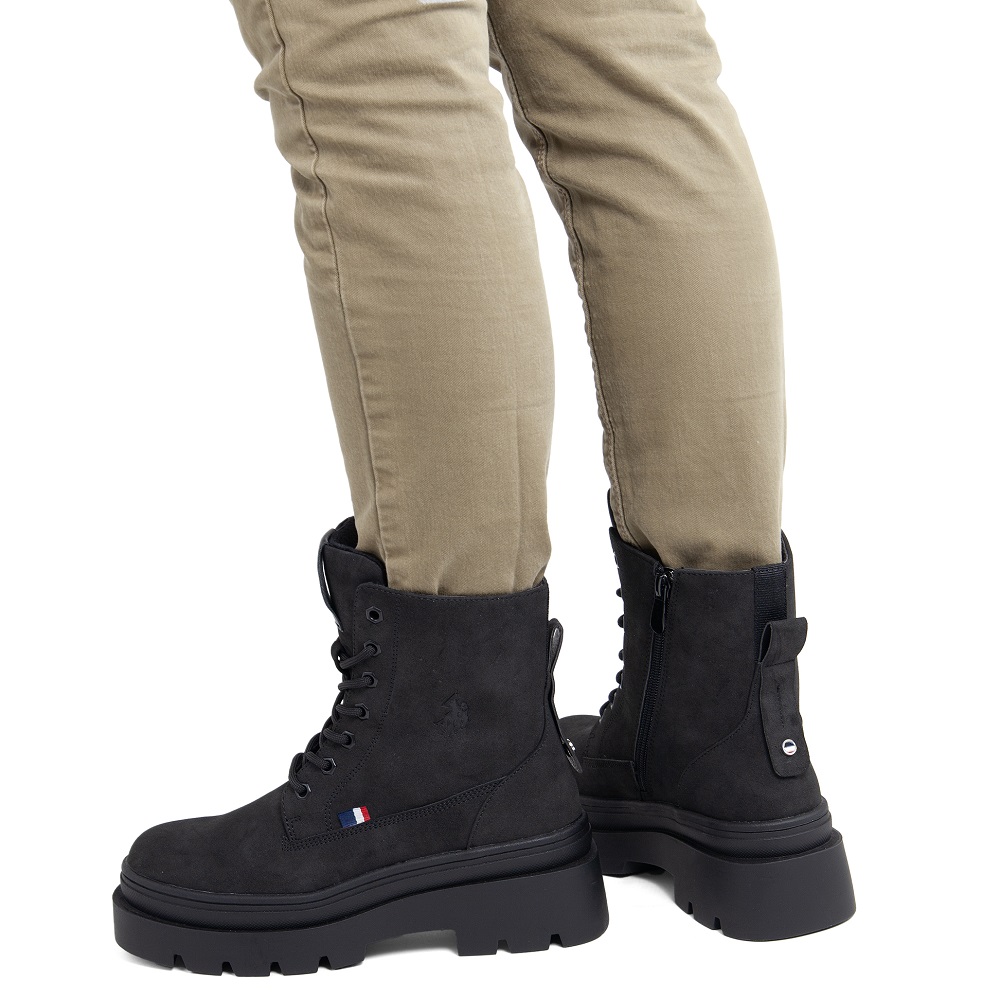 U.S. POLO ASSN.</br>U.S. Polo Assn. SHONA004-BLK Γυναικεία Μποτάκια Μαύρο U.S. POLO ASSN.</br>U.S. Polo Assn. SHONA004-BLK Γυναικεία Μποτάκια Μαύρο