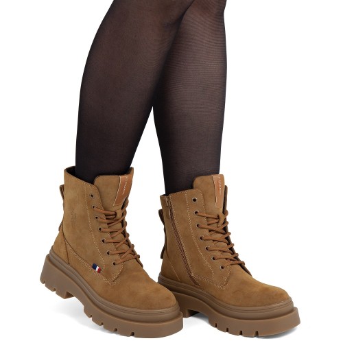 U.S. Polo Assn. SHONA004-LBR Γυναικεία Μποτάκια Ταμπά