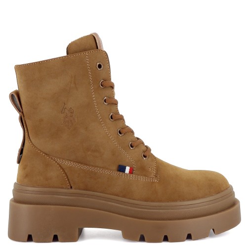 U.S. Polo Assn. SHONA004-LBR Γυναικεία Μποτάκια Ταμπά