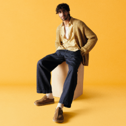 Ανδρικές Παντόφλες Μπεζ Suede SOLSBURY MULE Clarks