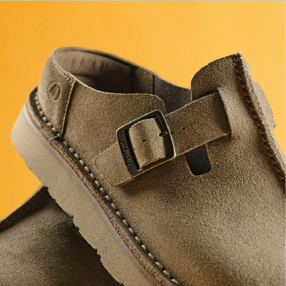 CLARKS</br>Ανδρικές Παντόφλες Μπεζ Suede SOLSBURY MULE Clarks CLARKS</br>Ανδρικές Παντόφλες Μπεζ Suede SOLSBURY MULE Clarks