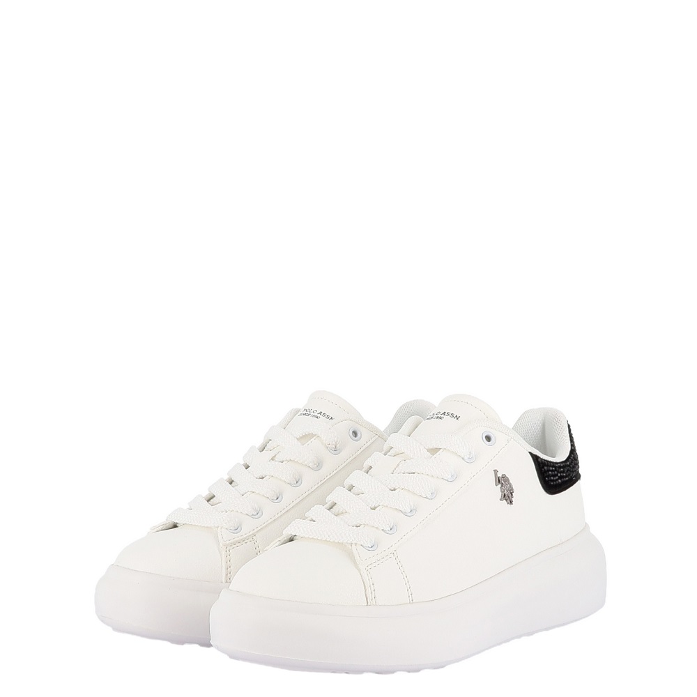 U.S. POLO ASSN.</br>U.S. Polo Assn. STACY001-WHI-BLK01 Γυναικεία Sneakers Λευκό/Μαύρο