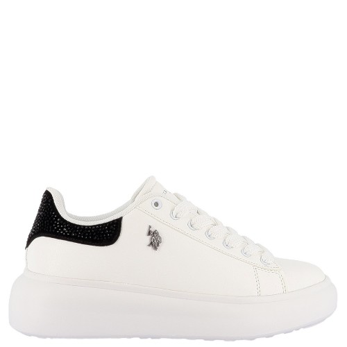 U.S. Polo Assn. STACY001-WHI-BLK01 Γυναικεία Sneakers Λευκό/Μαύρο