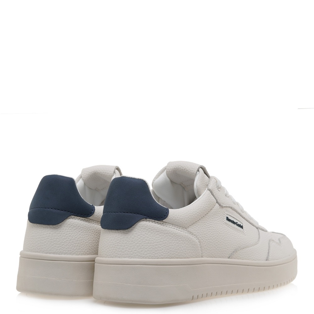 RENATO GARINI</br>Ανδρικά Sneakers Λευκό/Μπλε Δέρμα STP23-273 Renato Garini RENATO GARINI</br>Ανδρικά Sneakers Λευκό/Μπλε Δέρμα STP23-273 Renato Garini