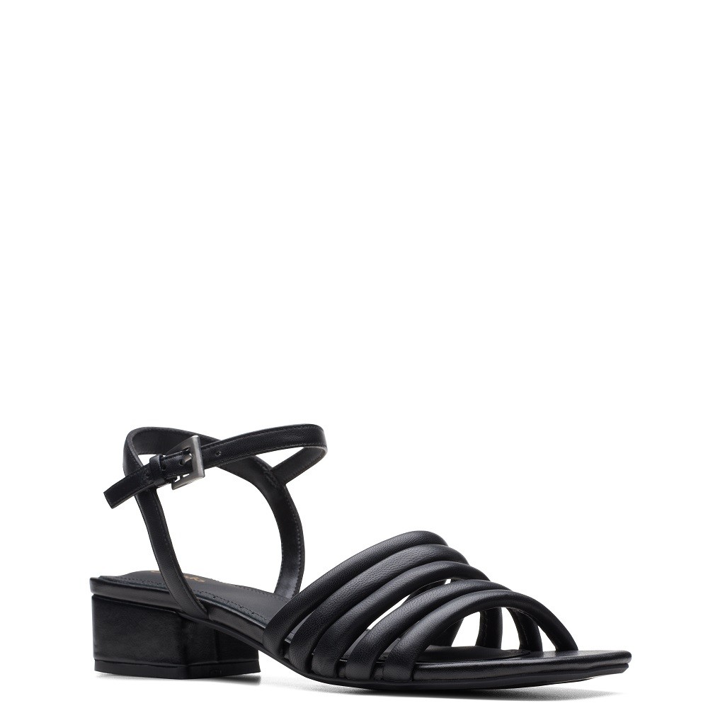 CLARKS</br>Γυναικεία Πέδιλα Μαύρο Δέρμα SEREN25 PART Clarks