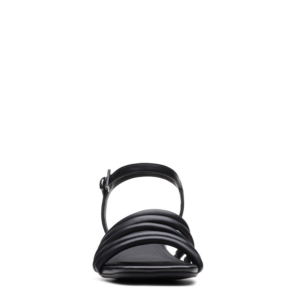 CLARKS</br>Γυναικεία Πέδιλα Μαύρο Δέρμα SEREN25 PART Clarks