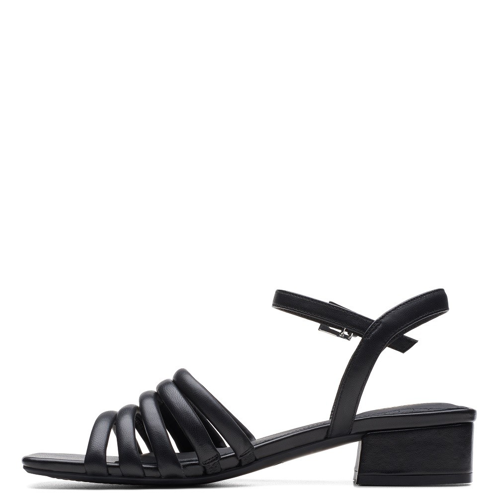 CLARKS</br>Γυναικεία Πέδιλα Μαύρο Δέρμα SEREN25 PART Clarks