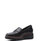 CLARKS</br>Γυναικεία Loafers Μαύρο Δέρμα SHARON GRACIE Clarks CLARKS</br>Γυναικεία Loafers Μαύρο Δέρμα SHARON GRACIE Clarks