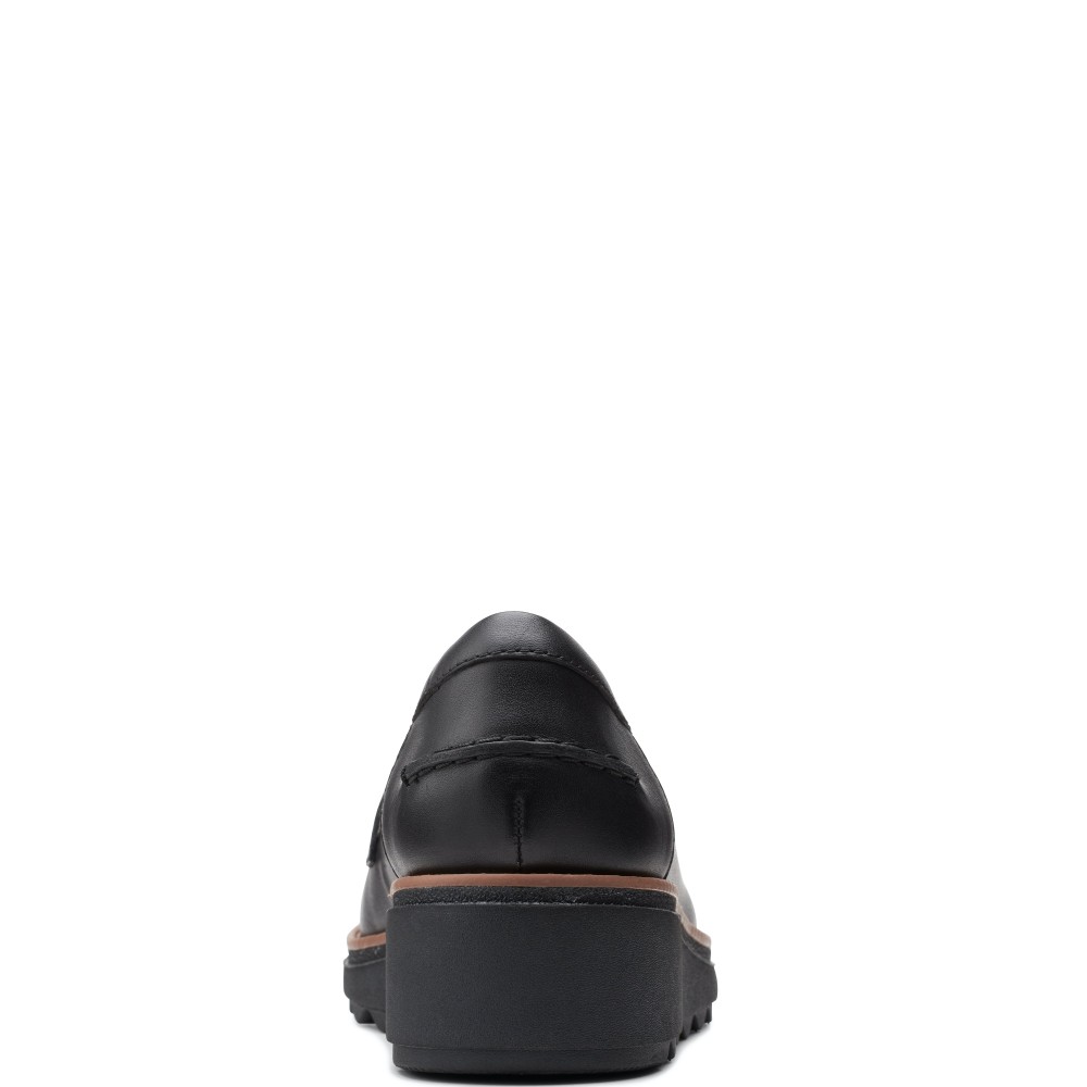 CLARKS</br>Γυναικεία Loafers Μαύρο Δέρμα SHARON GRACIE Clarks CLARKS</br>Γυναικεία Loafers Μαύρο Δέρμα SHARON GRACIE Clarks