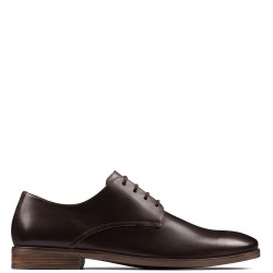 Ανδρικά Δετά Παπούτσια Καφέ Δέρμα STANFORD WALK Clarks