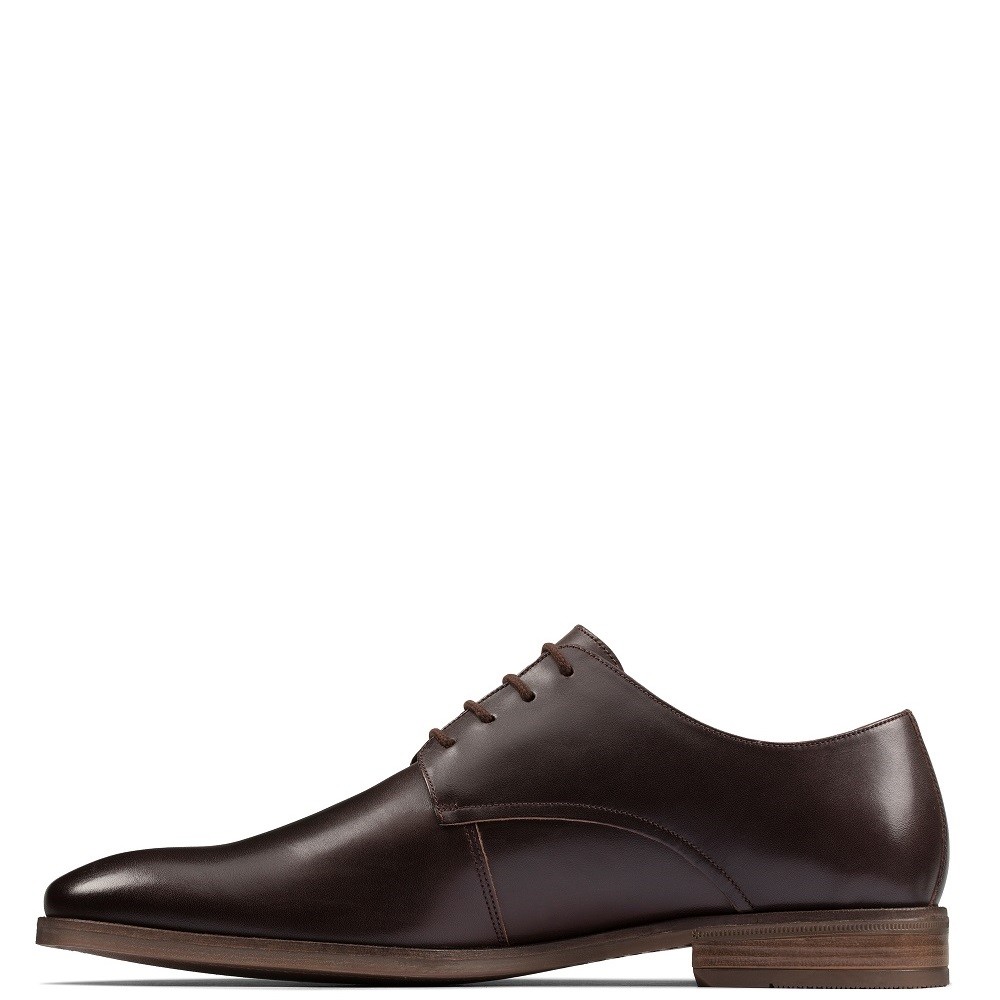 CLARKS</br>Ανδρικά Δετά Παπούτσια Καφέ Δέρμα STANFORD WALK Clarks CLARKS</br>Ανδρικά Δετά Παπούτσια Καφέ Δέρμα STANFORD WALK Clarks