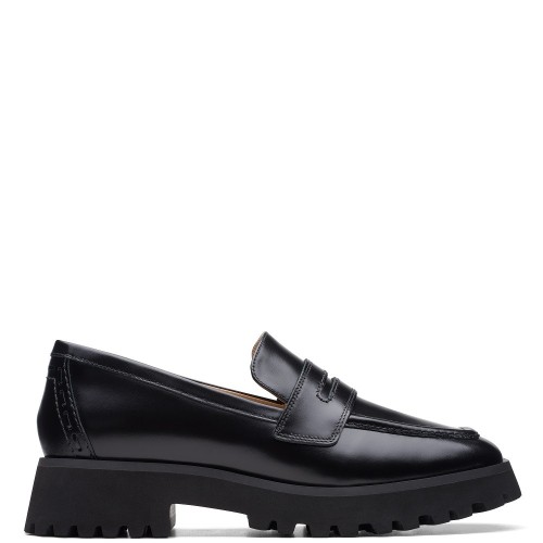 Γυναικεία Μοκασίνια Μαύρο Δέρμα STAYSO EDGE Clarks Γυναικεία Μοκασίνια Μαύρο Δέρμα STAYSO EDGE Clarks